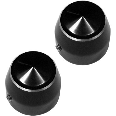 FRONT AXLE CAPS, (PAIR), for 25mm AXLE BEARING, "ELITE" (Night Series)