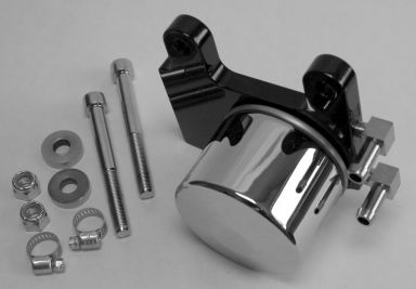 OIL FILTER & REGULATOR MOUNT, SHOVEL & EVO (Black)