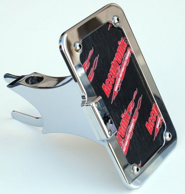 Honda FURY Side Mount License Plate & Light Chrome (Chrome Finish)