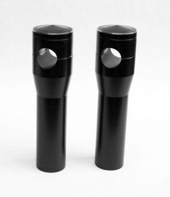 6" (SMOOTH) RISERS FOR 1" BARS, THREADED 1/2"-13 (Black Finish)