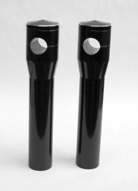 8" (SMOOTH) RISERS FOR 1" BARS, THREADED 1/2"-13 (Black Finish)