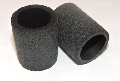 FOLDING FOOT PEG RUBBERS, PAIR (Black Rubber Finish)