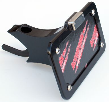 Honda FURY SIDE MOUNT PLATE, VERTICAL or HORIZONTAL (Black Anodized Finish)