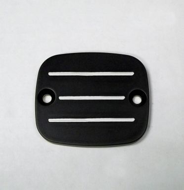 Milled Front M/C cover, 96-09 BT & 96-03 XL (Black Finish)