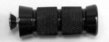 KNURLED GROOVED, TOE PEG, Each (Black)